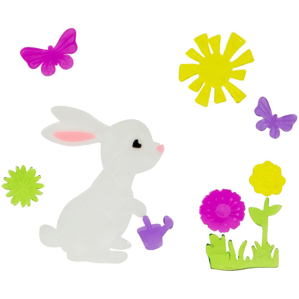 Set of 6 Double Sided Easter Gel Window Clings. Picture 5