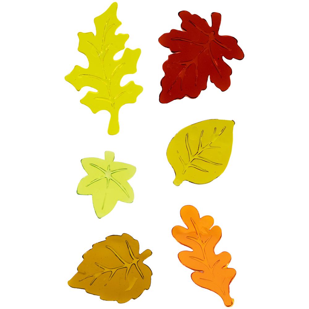 Set of 4 Double Sided Fall Harvest Gel Window Clings. Picture 3
