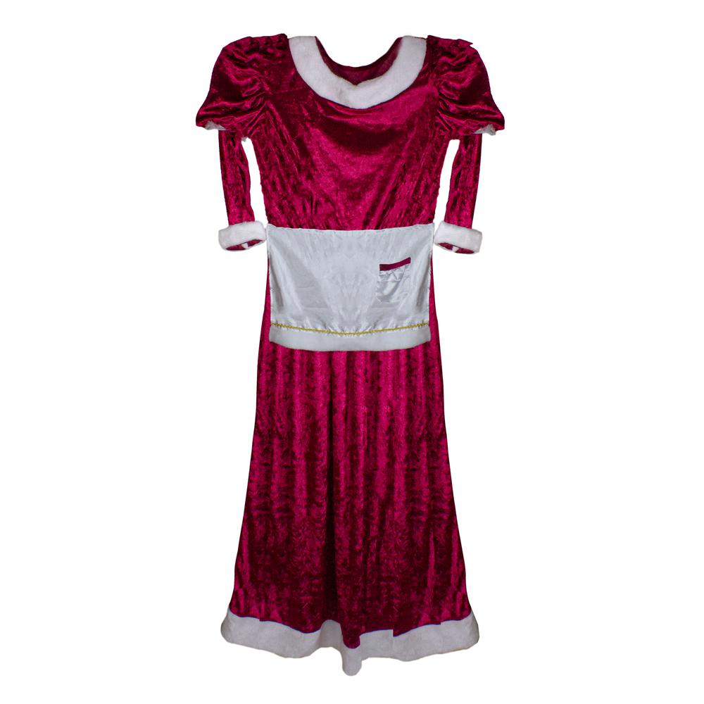 White and Purple Girl's Mrs. Claus Costume Set - 10-14 Years. Picture 1