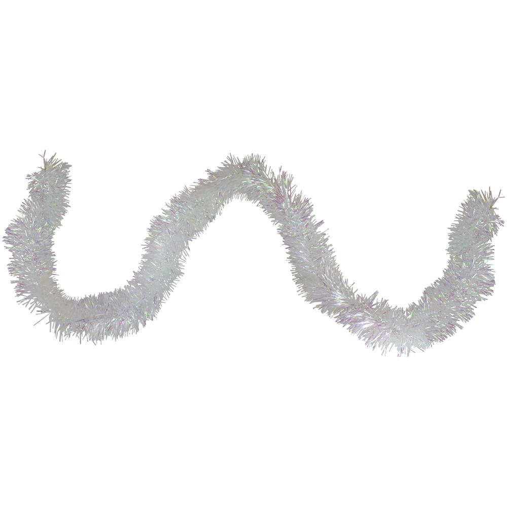 50' x 3" Iridescent Artificial Tinsel Christmas Garland - Unlit. Picture 1