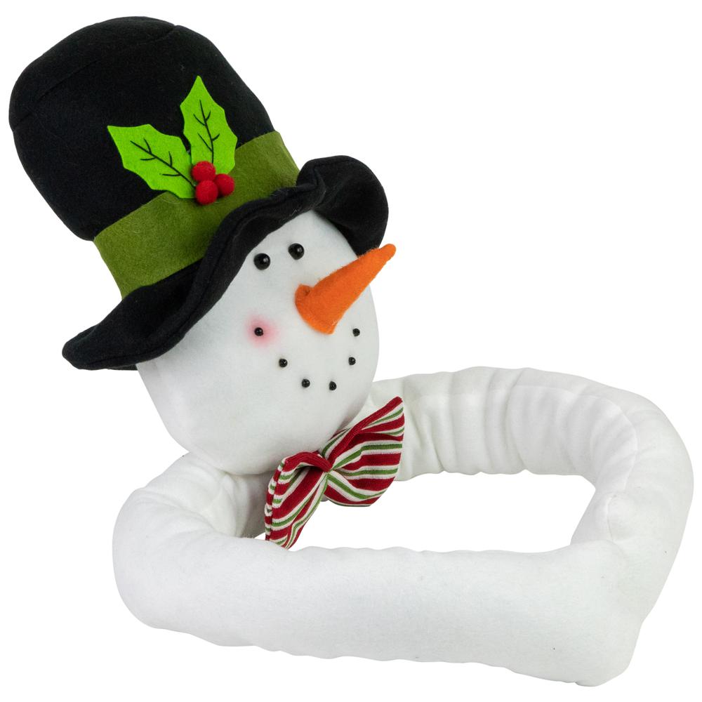 25" Plush Snowman Christmas Tree Topper  Unlit. Picture 3