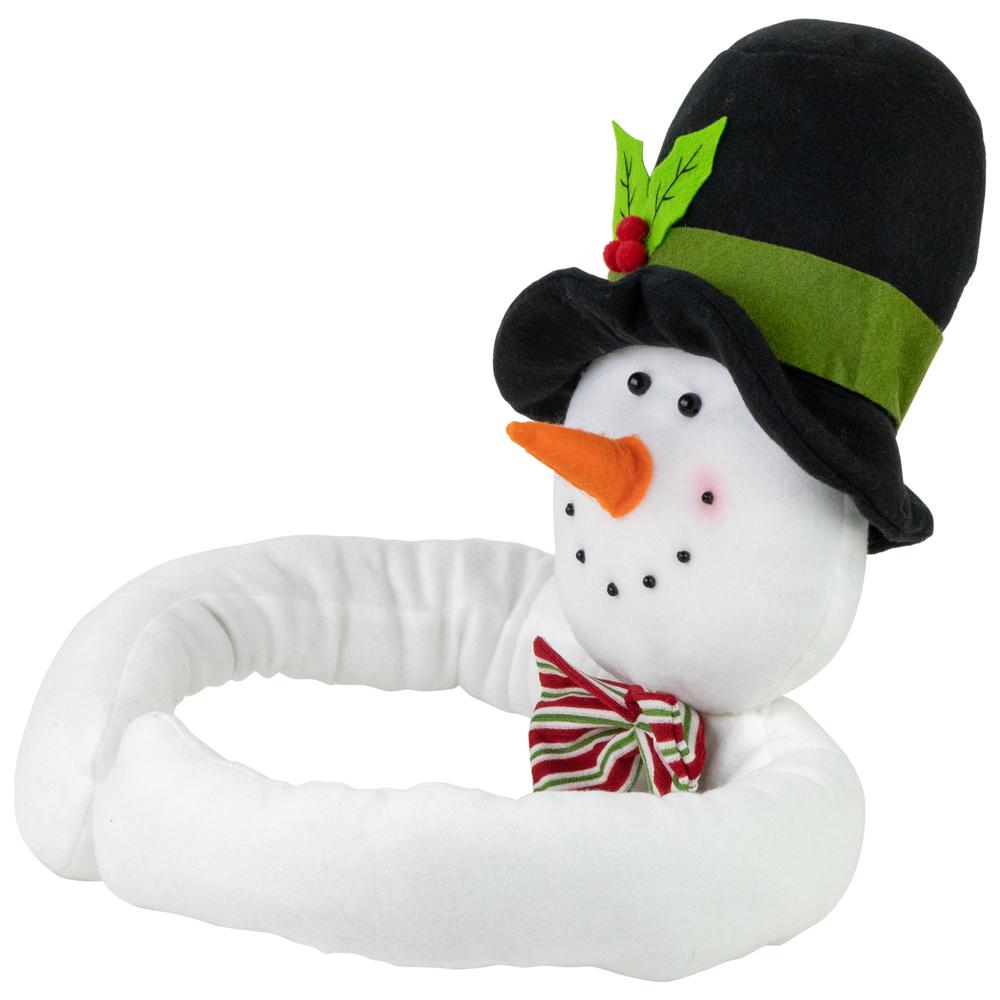 25" Plush Snowman Christmas Tree Topper  Unlit. Picture 4