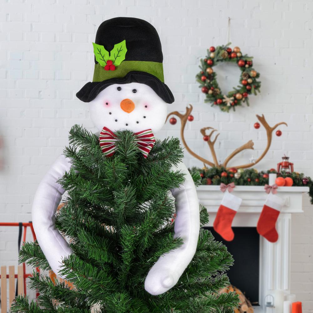 25" Plush Snowman Christmas Tree Topper  Unlit. Picture 2