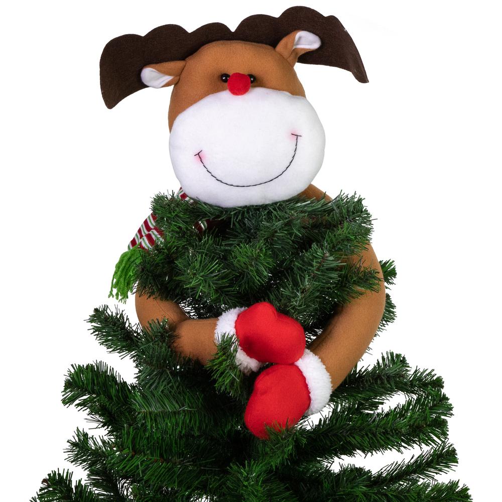 26" Plush Reindeer Christmas Tree Topper  Unlit. Picture 7