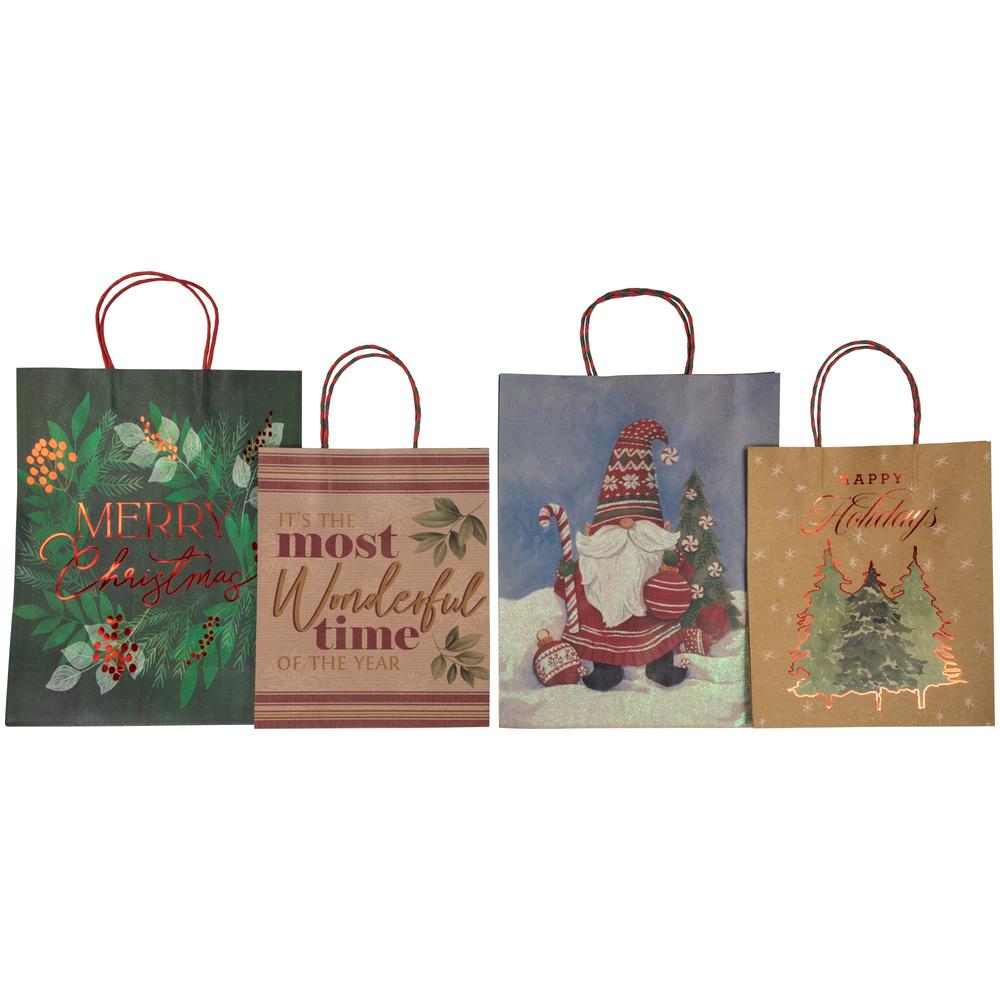 20-Count Assorted Christmas Themed Paper Gift Bags. Picture 7