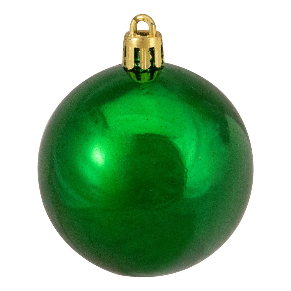 24ct Xmas Green Shatterproof 4-Finish Christmas Ball Ornaments 2.5" (60mm). Picture 7