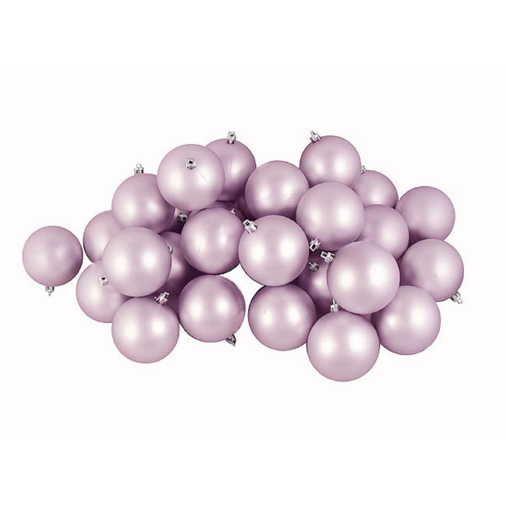 12ct Lavender Shatterproof Matte Christmas Ball Ornaments 4" (100mm). The main picture.