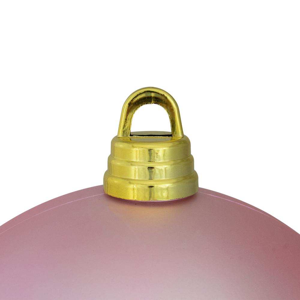 Bubblegum Pink Matte Shatterproof Christmas Ball Ornament 12" (300mm). Picture 3