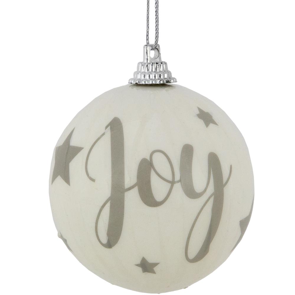 14-Piece Joy Decoupage Christmas Ball Ornament Set  2.25" (60mm). Picture 1