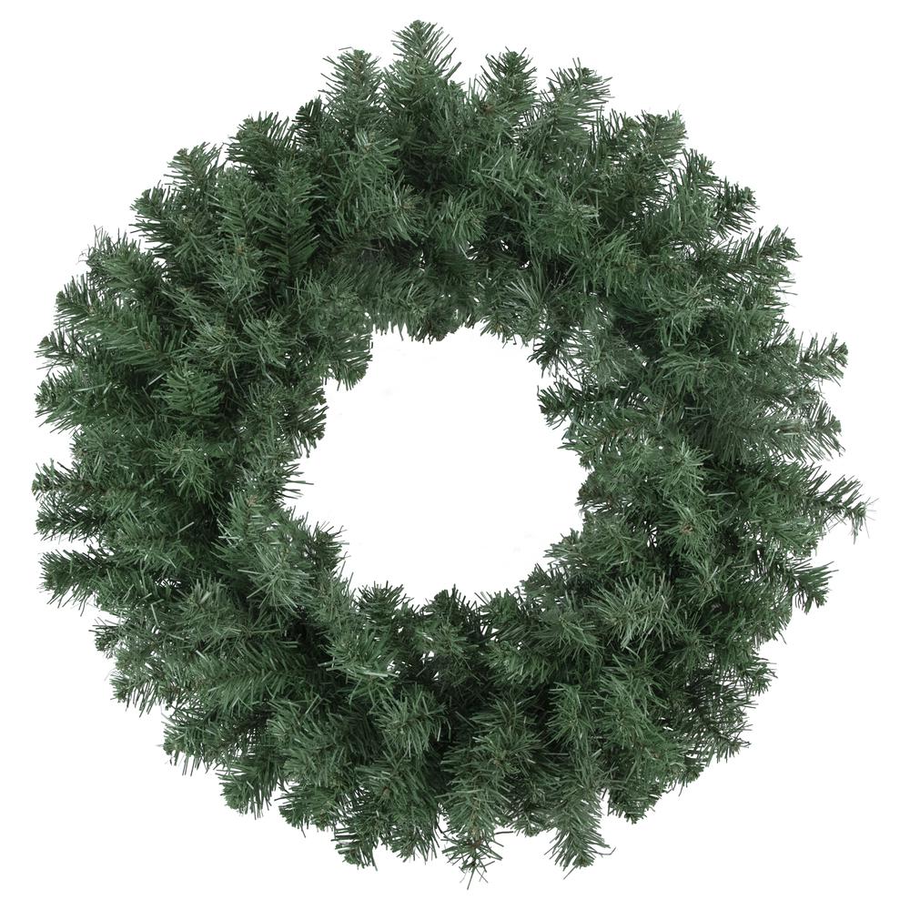 24" Medium Pine Artificial Christmas Wreath  Unlit. Picture 1