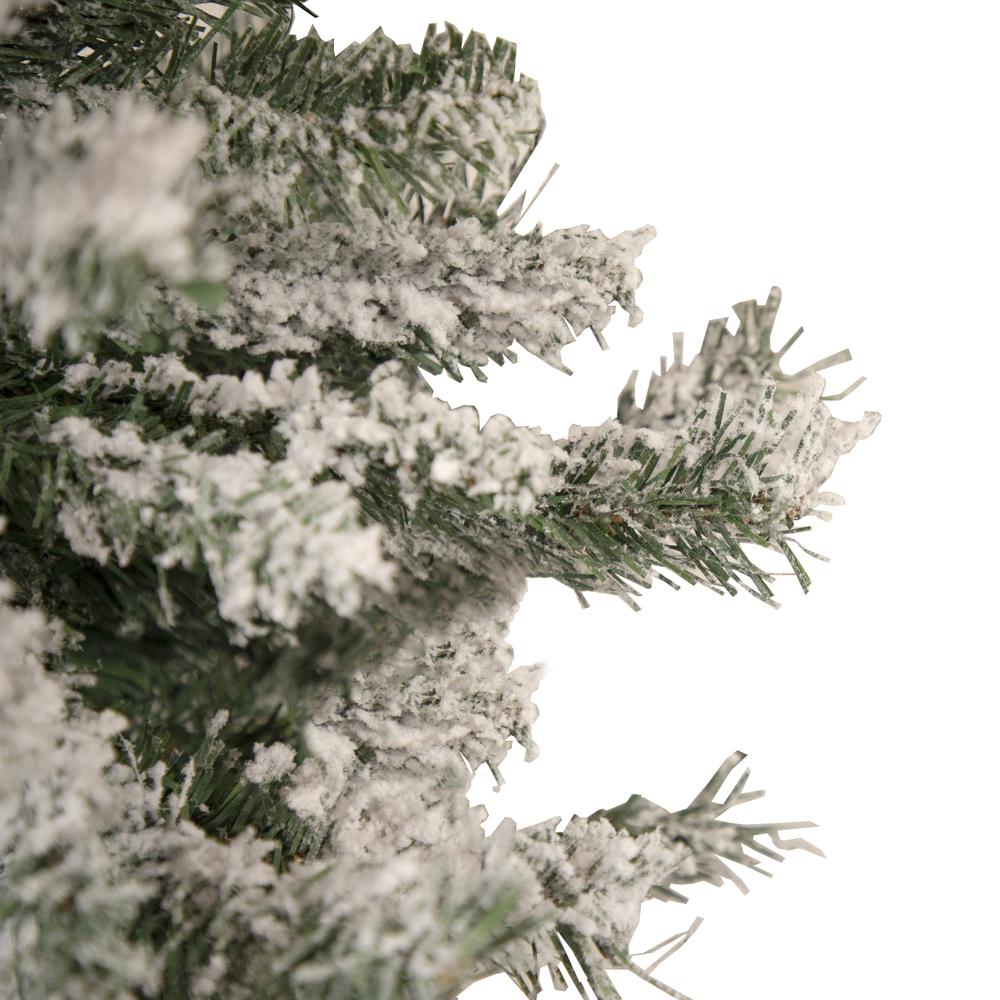 3' Heavily Flocked Medium Pine Artificial Christmas Tree - Unlit. Picture 2