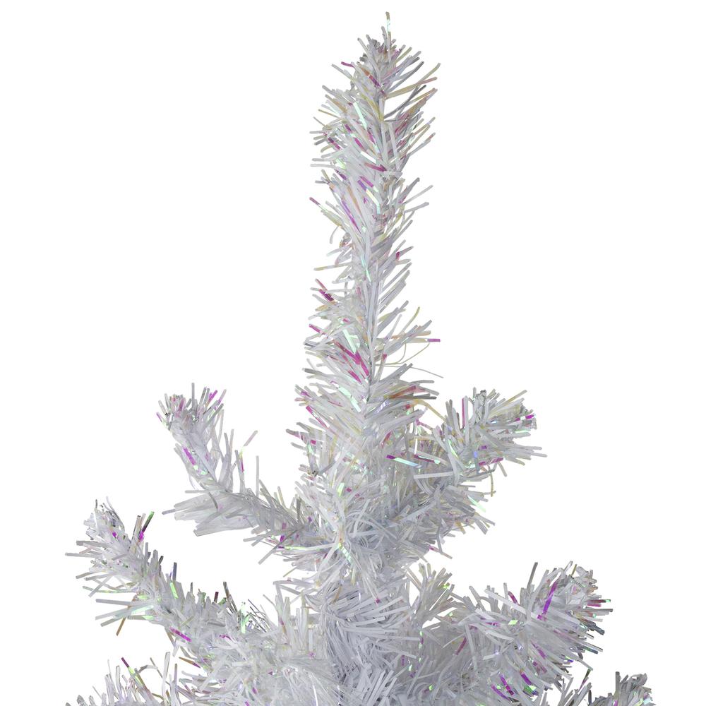 4' White Iridescent Pine Artificial Christmas Tree - Unlit. Picture 3