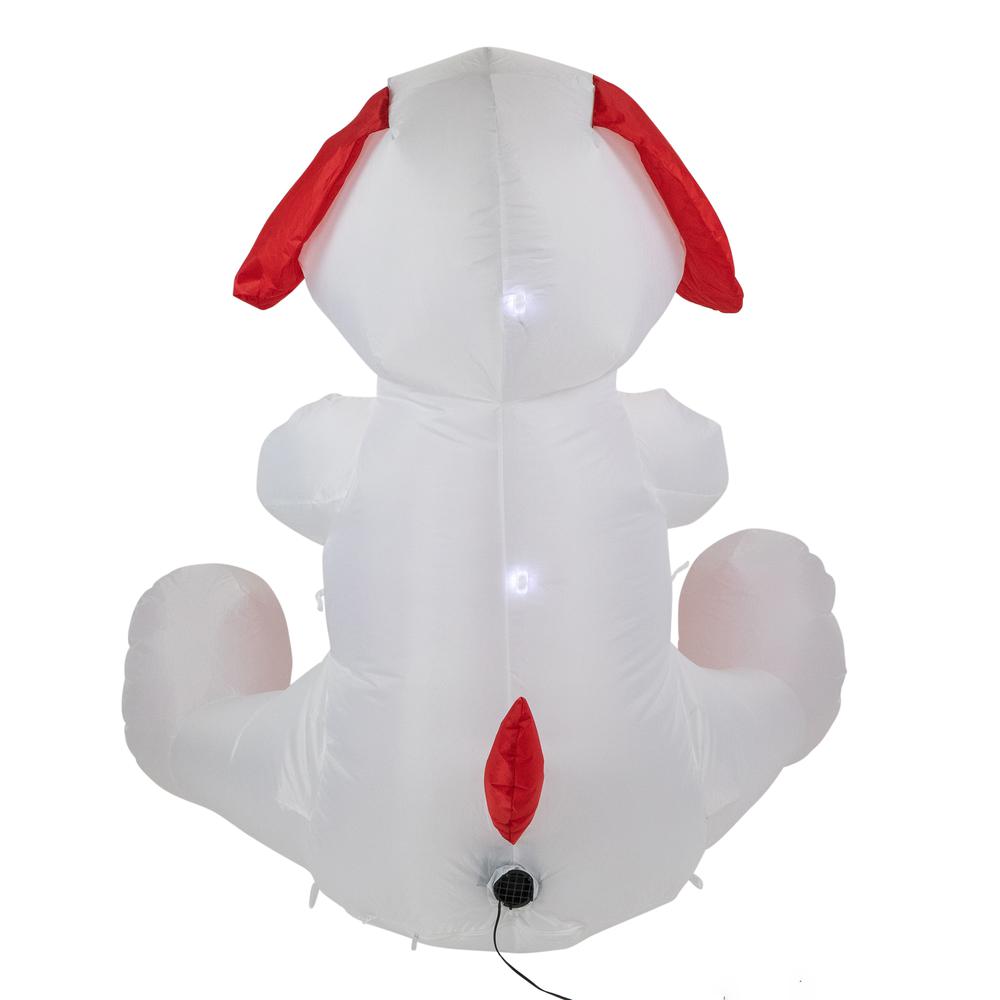 4' Inflatable Lighted Valentine's Day Doggie Outdoor Decoration. Picture 4