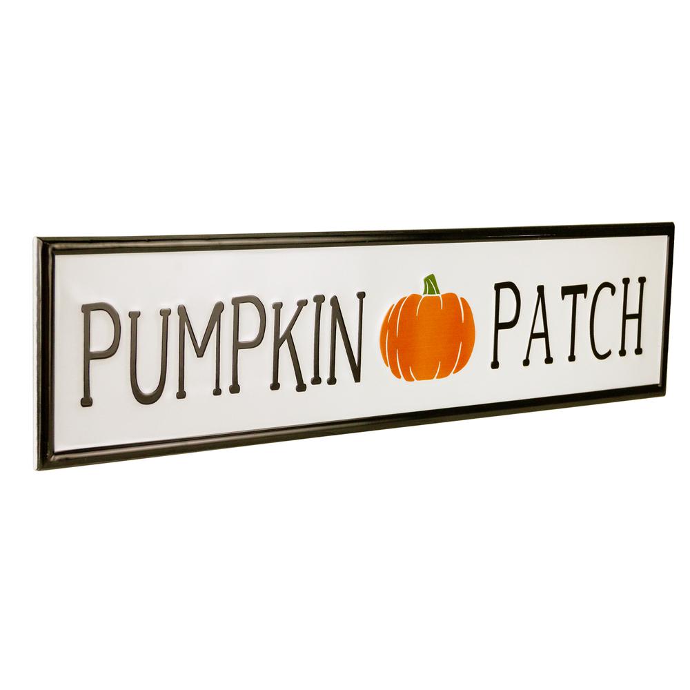 31.5" Metal Pumpkin Patch Fall Harvest Sign. Picture 3