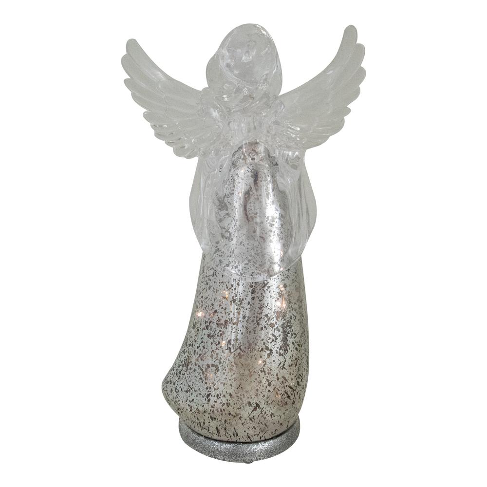 13" Lighted Angel Holding a Star Christmas Tabletop Figurine. Picture 5