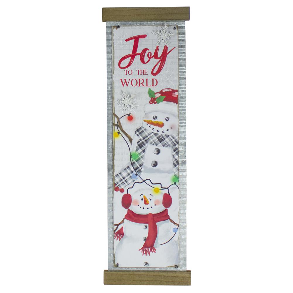 26-Inch Joy to the World Galvanized Christmas Wall Decor. Picture 1