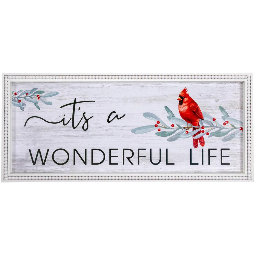 23.5" Framed It's A Wonderful Life Christmas Wall Sign. Picture 1