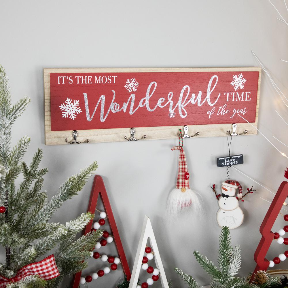 19.5" Wonderful Time Of The Year Christmas Wall Sign. Picture 7