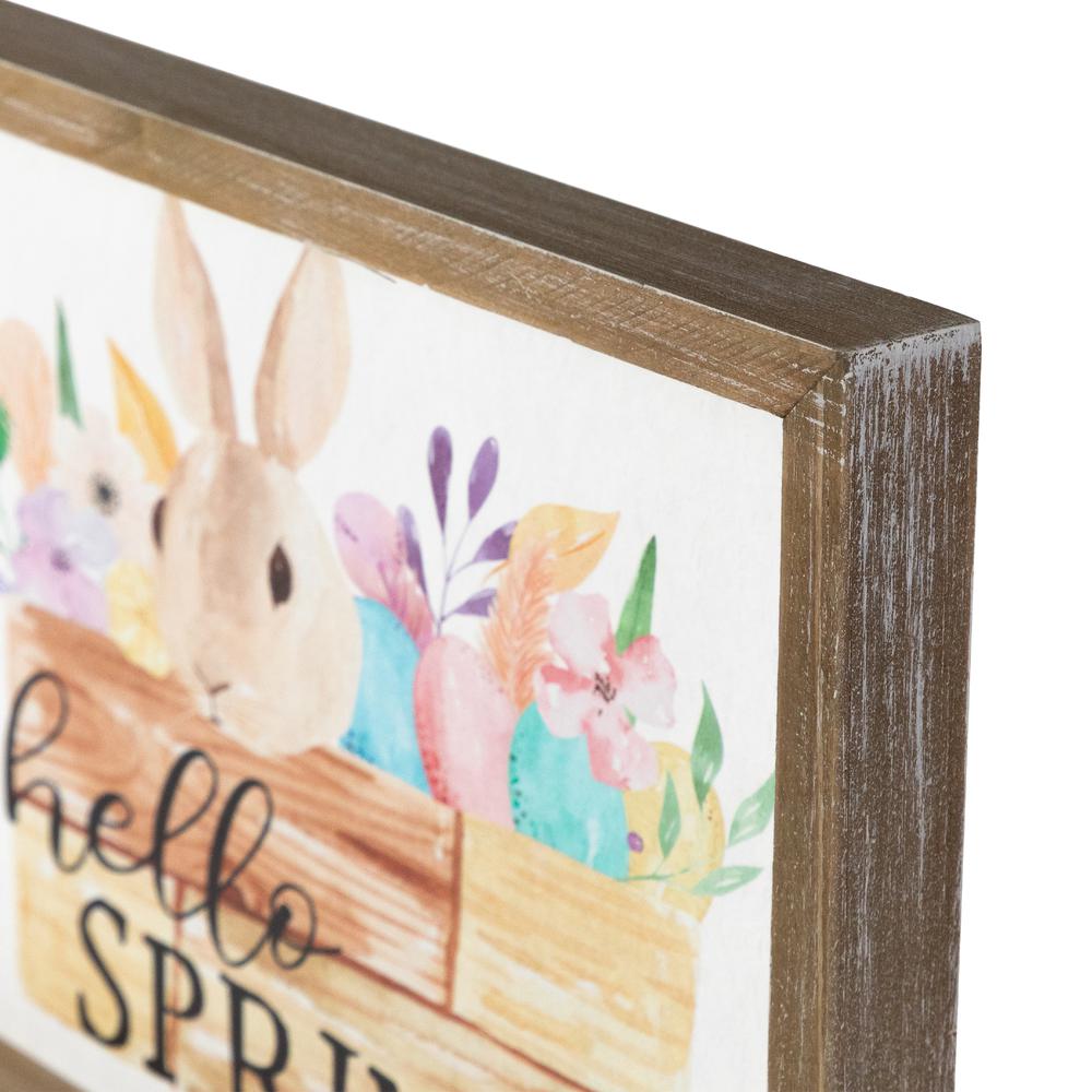 Hello Spring Framed Easter Wall Sign - 11.75". Picture 4