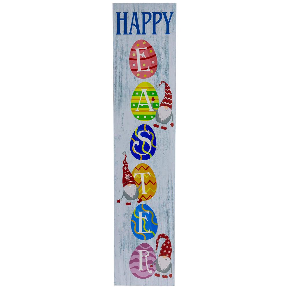 35.75" Happy Easter Eggs Spring Wall Sign. Picture 1