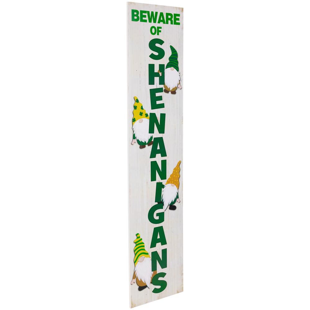 Beware of Shenanigans St. Patricks Day Wall Sign - 36". Picture 2