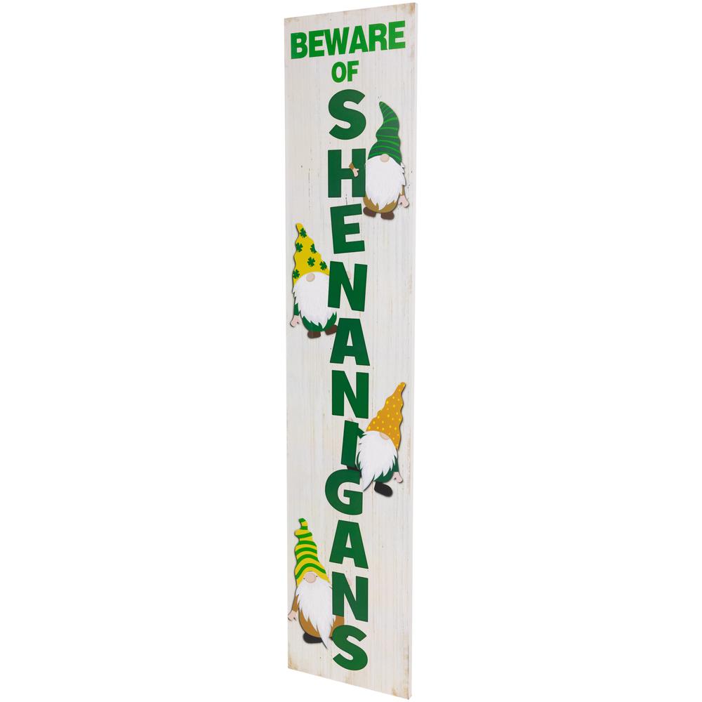 Beware of Shenanigans St. Patricks Day Wall Sign - 36". Picture 3