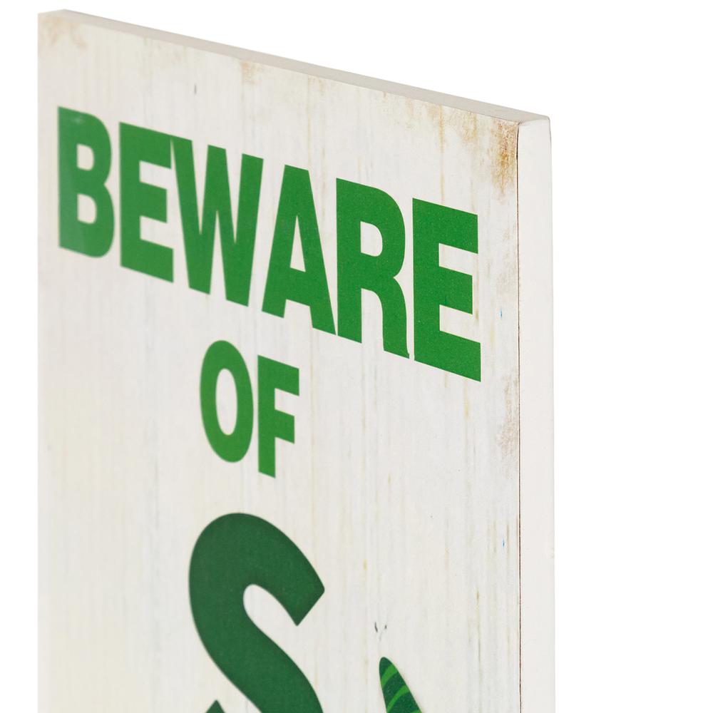Beware of Shenanigans St. Patricks Day Wall Sign - 36". Picture 4