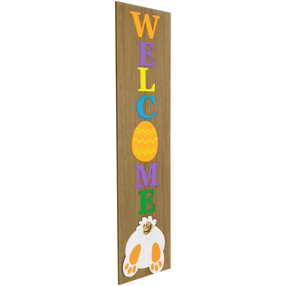 Welcome Wooden Easter Wall Sign - 39.25". Picture 2