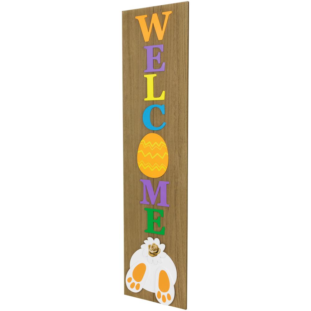 Welcome Wooden Easter Wall Sign - 39.25". Picture 3