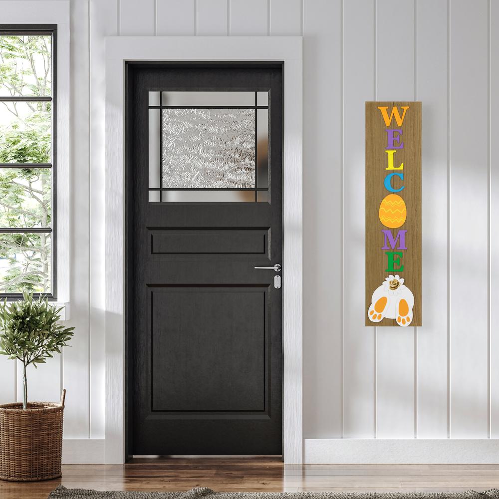 Welcome Wooden Easter Wall Sign - 39.25". Picture 6