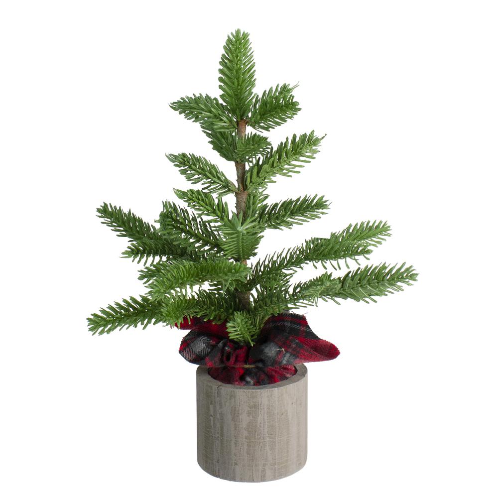 1.3' Potted Pine Medium Artificial Tabletop Christmas Tree - Unlit. The main picture.
