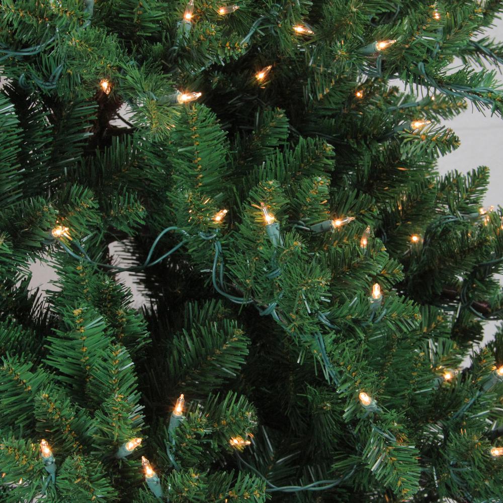 7.5' Pre-Lit Medium Eden Spruce Artificial Christmas Tree - Clear Lights. Picture 2