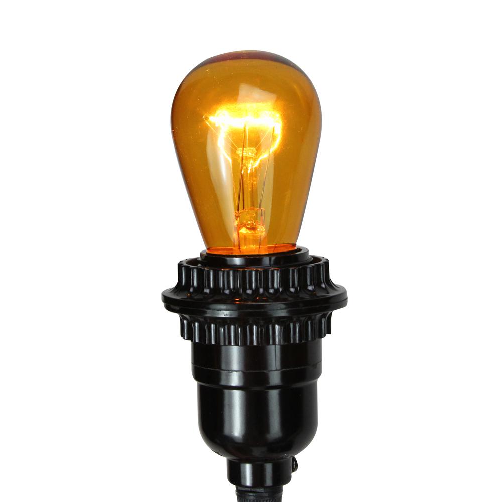 Pack of 25 Incandescent S14 Amber Christmas Replacement Bulbs. Picture 3