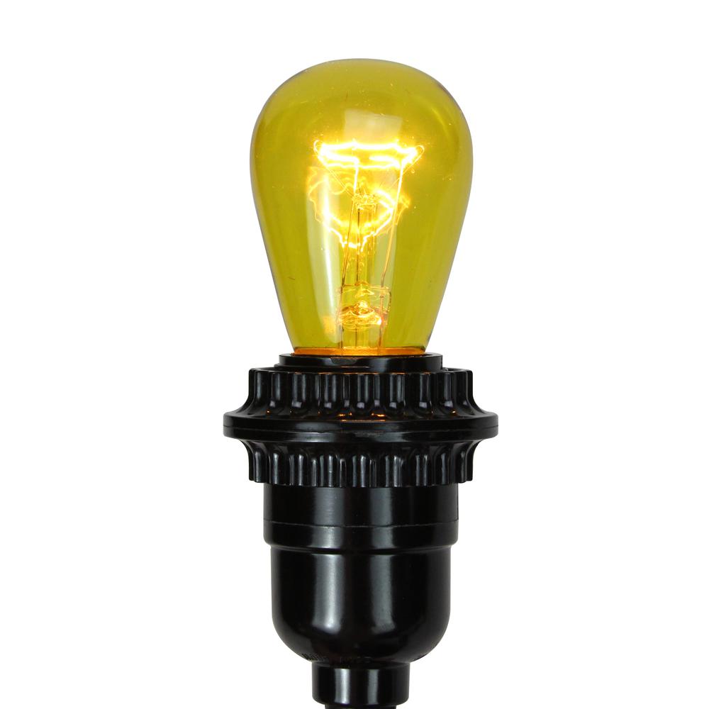 Pack of 25 Incandescent S14 Yellow Christmas Replacement Bulbs. Picture 3