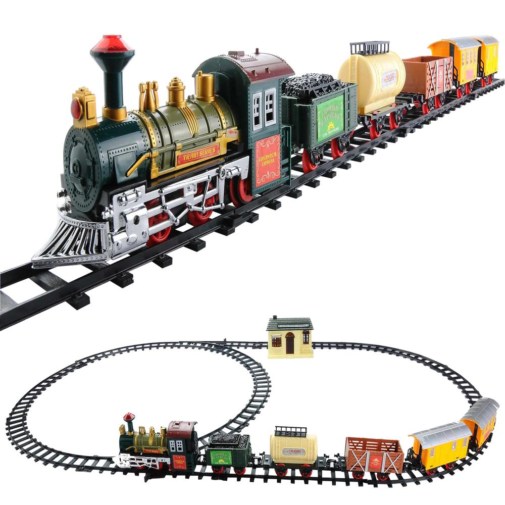 18-Piece Lighted and Animated Continental Express Train Set with Sound. Picture 3