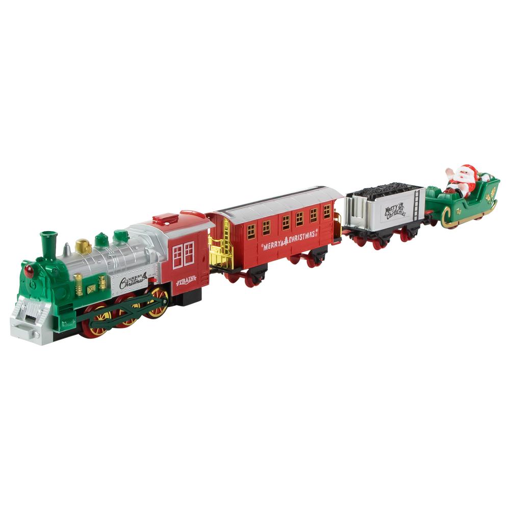 36 Pc Battery Operated Lighted and Animated Train Set with Raised Track and Sound. Picture 2