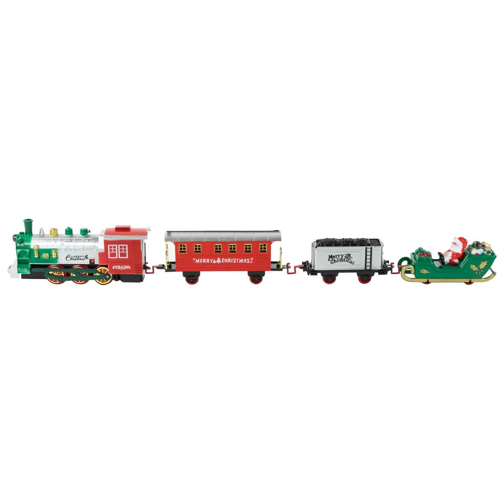 36 Pc Battery Operated Lighted and Animated Train Set with Raised Track and Sound. Picture 3