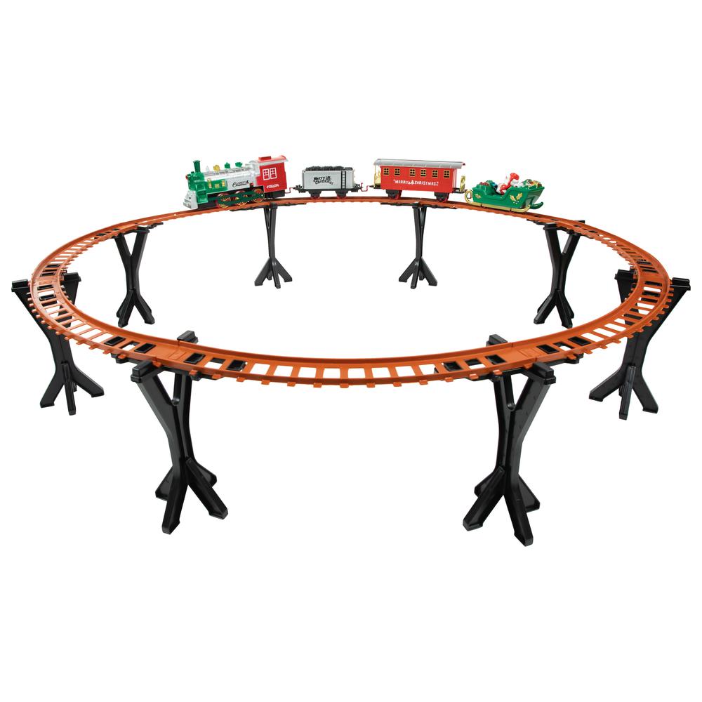 36 Pc Battery Operated Lighted and Animated Train Set with Raised Track and Sound. Picture 1