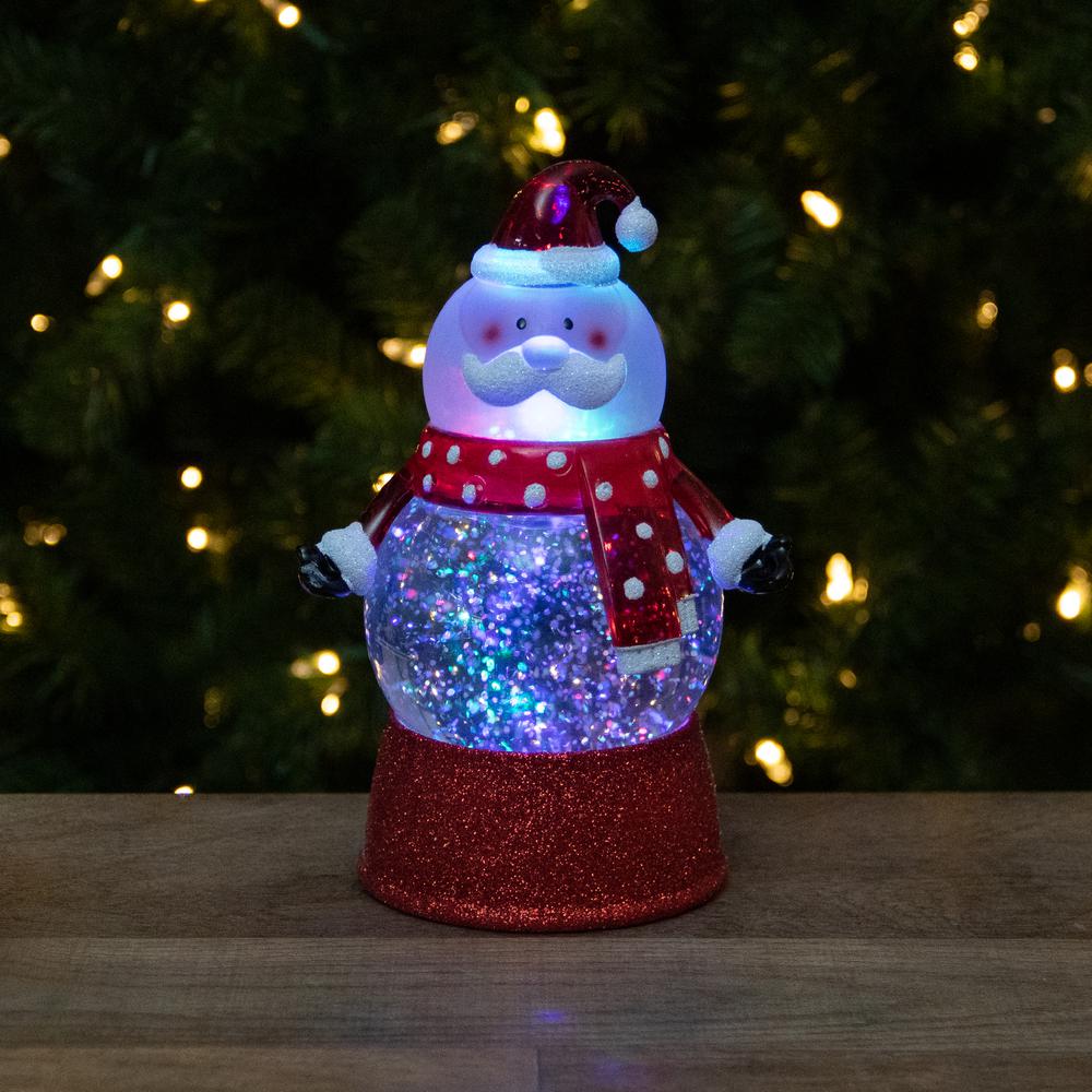 5.75 LED Lighted Santa Claus Christmas Snow Globe. Picture 2