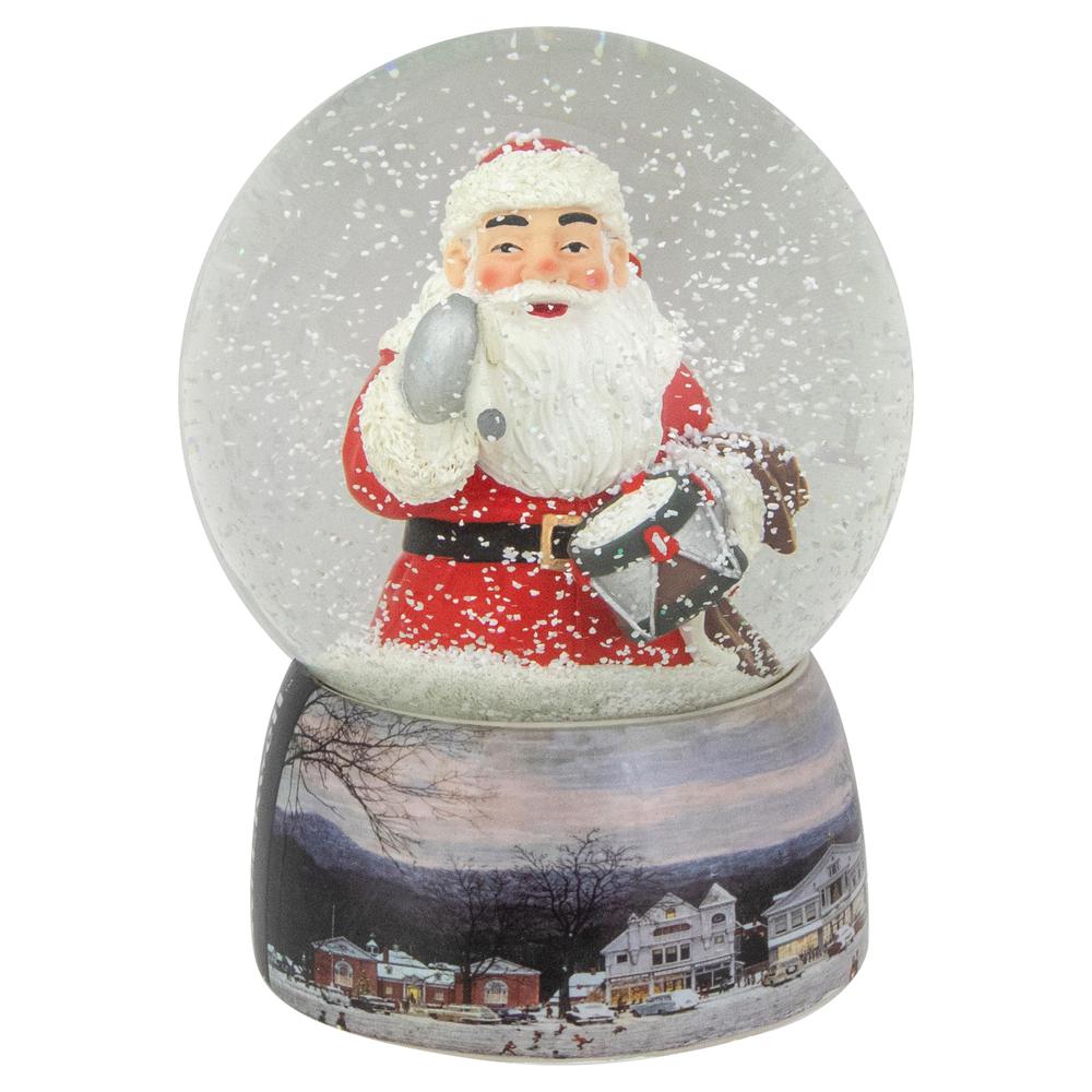 6.5" Norman Rockwell 'A Drum For Tommy' Christmas Snow Globe. Picture 1