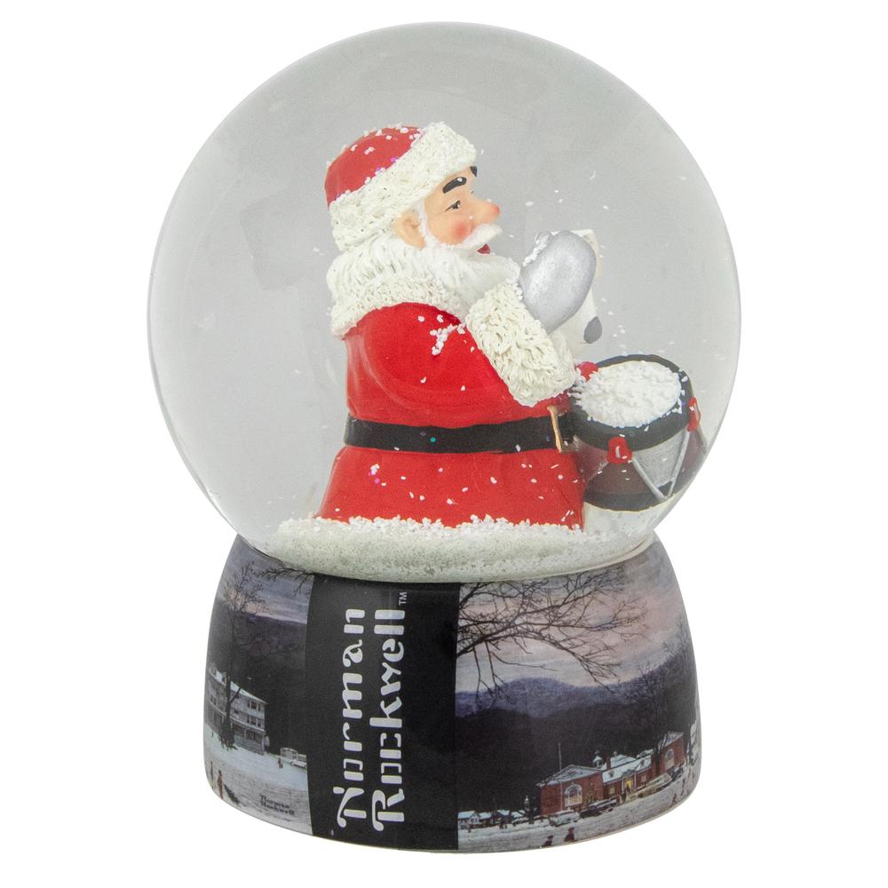 6.5" Norman Rockwell 'A Drum For Tommy' Christmas Snow Globe. Picture 6