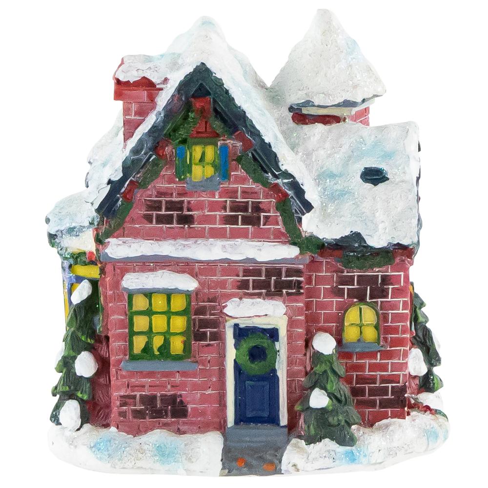 4" Snowy Diner Christmas Village Building Decoration. Picture 4