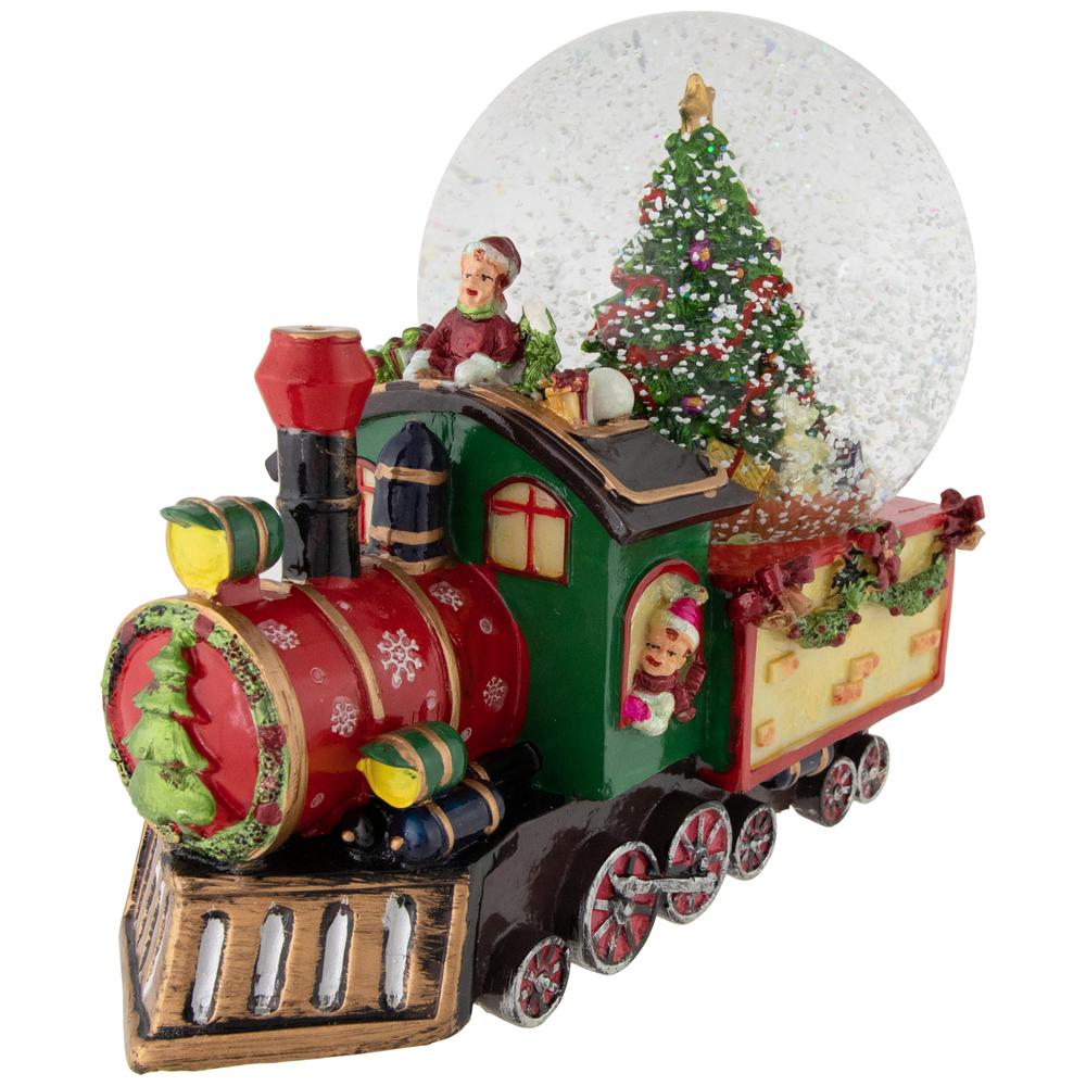 8" Children Christmas Train Musical Snow Globe. Picture 4