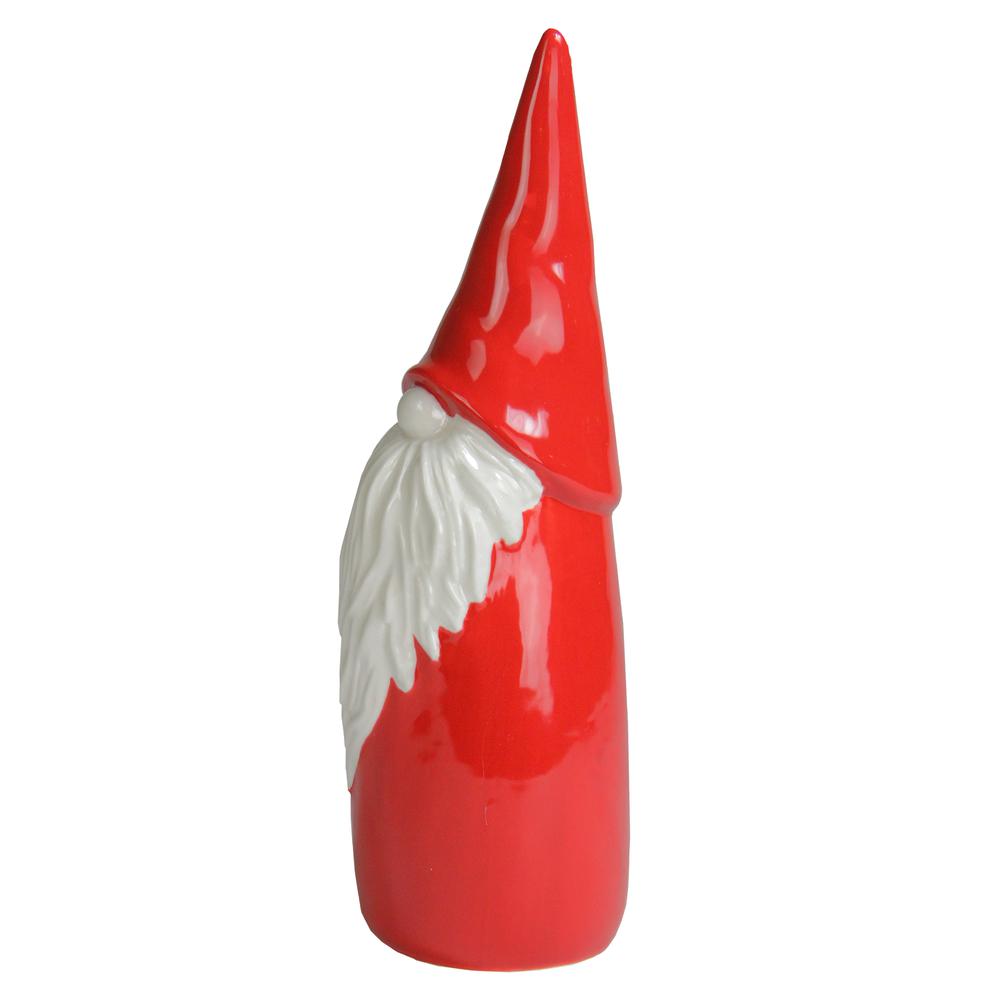 12.5" Red and White Santa Gnome Christmas Tabletop Decor. Picture 2