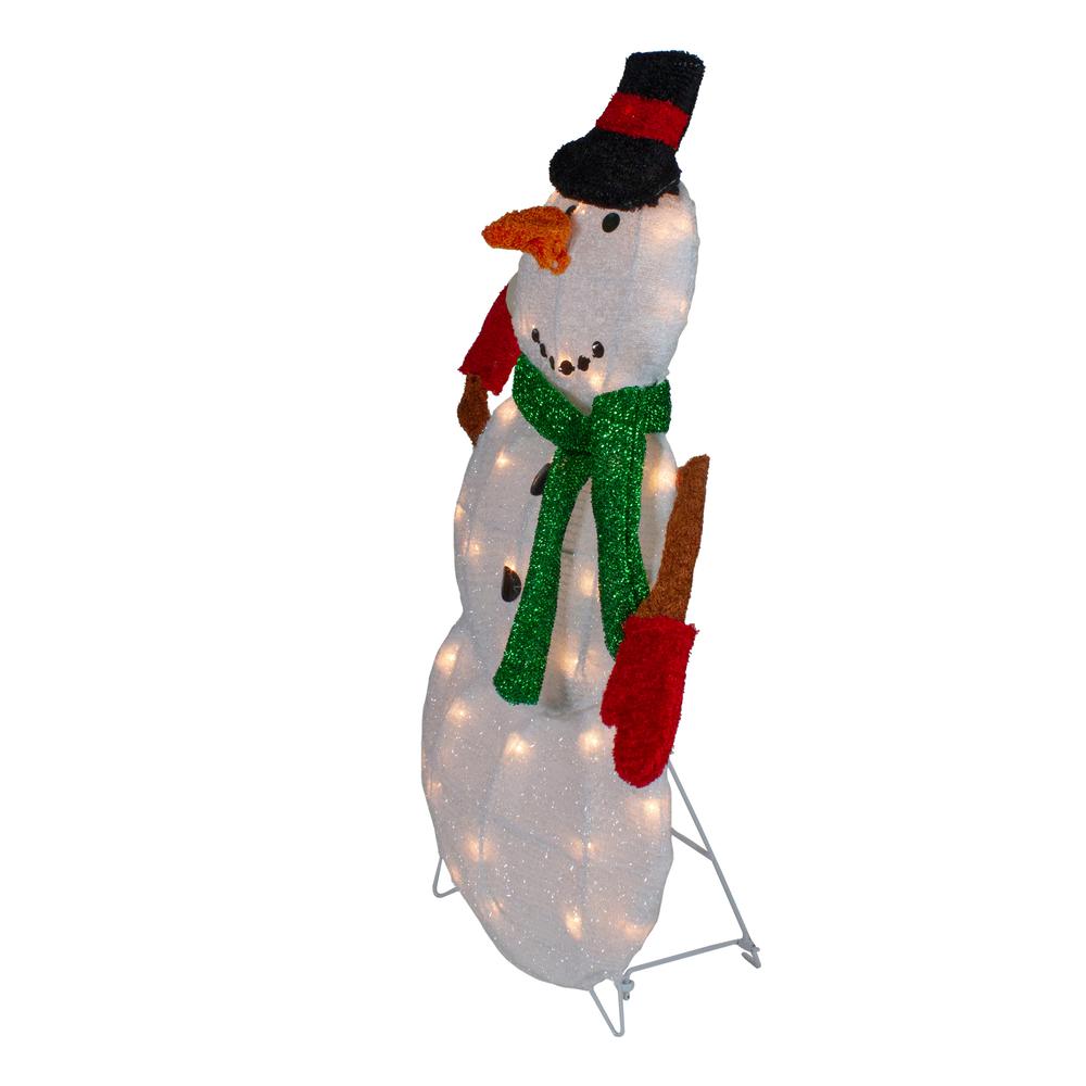 24" Black and White Snowman Christmas Outdoor Decoration. Picture 3
