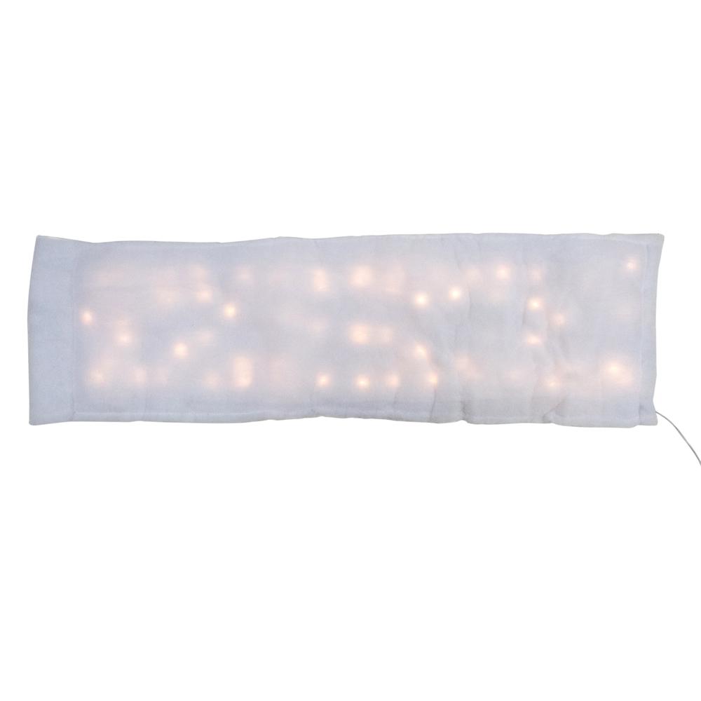 60-Inch LED Lighted Christmas Snow Blanket - Warm White Lights. Picture 1
