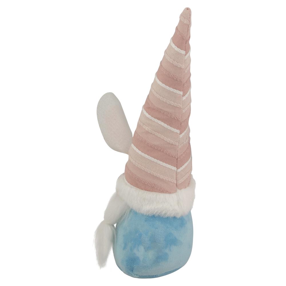13" Blue and Pink Girl Easter Bunny Gnome. Picture 5