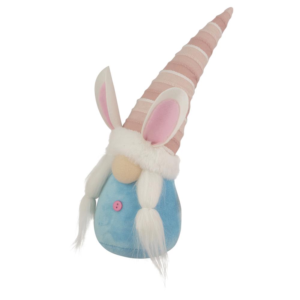 13" Blue and Pink Girl Easter Bunny Gnome. Picture 3