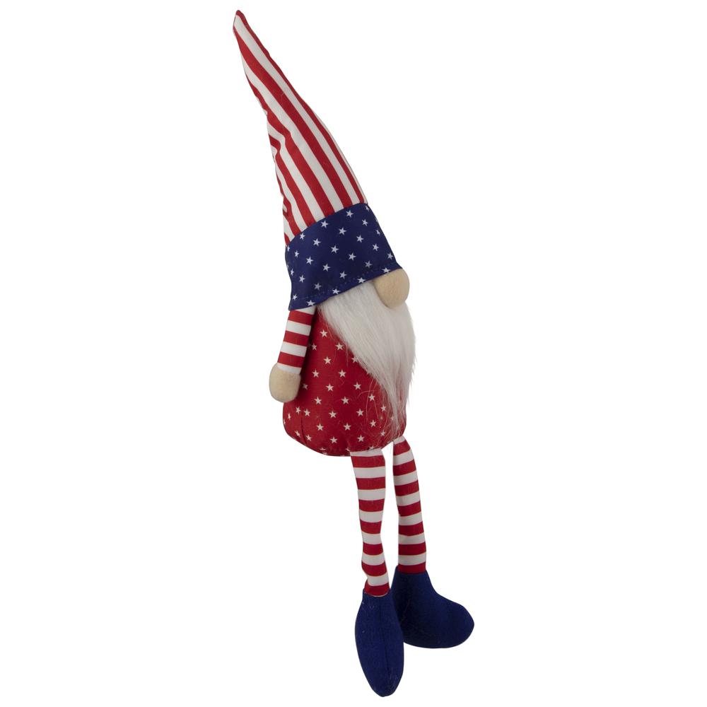 17.75" Sitting Patriotic Boy 4th of July Gnome. Picture 3