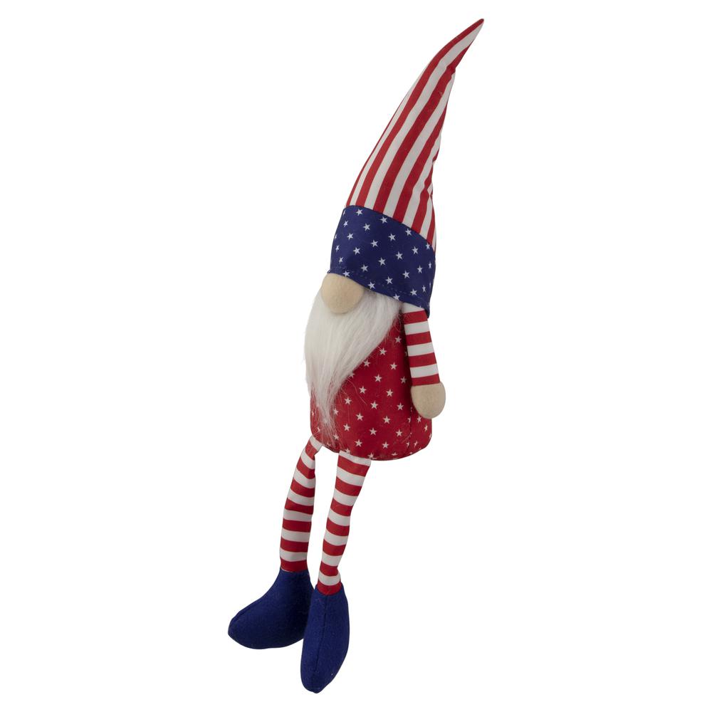 17.75" Sitting Patriotic Boy 4th of July Gnome. Picture 4